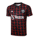 Conjunto Manchester United Treino 24/25 - Vermelho e Preto - Futx Brasil