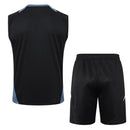 Conjunto Manchester United Treino Regata 24/25 - Preto - Futx Brasil