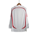 Camisa Milan Away 06/07 Retrô Manga Longa - Branca - Futx Brasil