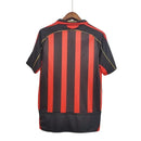 Camisa Milan Home 06/07 Retrô - Vermelha e Preta - Futx Brasil