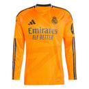 Camisa Real Madrid Away 24/25 Manga Longa - Laranja - Futx Brasil