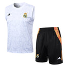 Conjunto Real Madrid Treino Regata 24/25 - Branco - Futx Brasil