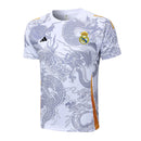 Conjunto Real Madrid Treino 24/25 - Branco Dragão - Futx Brasil
