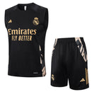 Conjunto Real Madrid Treino Regata 24/25 - Preto - Futx Brasil