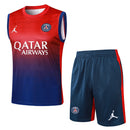 Conjunto PSG Treino Regata 24/25 - Vermelho e Azul - Futx Brasil
