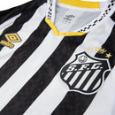 Camisa Santos Away 25/26 - Preta e Branca - Futx Brasil