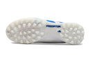 Chuteira Society Adidas Predator Elite TF Branca e Azul "Kvara" - Futx Brasil