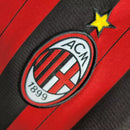 Camisa Milan Home 13/14 Retrô Manga Longa - Vermelha e Preta - Futx Brasil