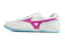 Chuteira Futsal Mizuno Morelia Sala IC Branca, Rosa e Azul My Store