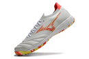 Chuteira Society Mizuno Morelia Neo Sala TF Branca, Vermelha e Amarela My Store