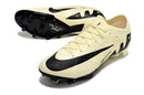 Chuteira Campo Nike Air Zoom Mercurial Vapor 15 Elite FG Bege e Preta "Mad Ready Pack" - Futx Brasil