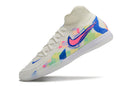 Chuteira Futsal Nike Phantom Luna Elite IC Branca, Azul e Rosa "Rainbow Pack" - Futx Brasil