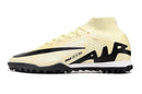 Chuteira Society Nike Air Zoom Mercurial Superfly 9 Elite TF Bege e Preta "Mad Ready Pack" - Futx Brasil