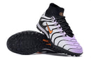 Chuteira Society Nike Air Zoom Mercurial Superfly 9 Elite TF Branca, Roxa e Preta - Futx Brasil