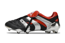 Chuteira Campo Adidas Predator Precision FG Preta e Vermelha "25th Anniversary Edition" - Futx Brasil
