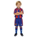 Conjunto Infantil Barcelona Home Retrô 96/97 - Azul e Vermelha My Store