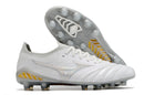 Chuteira Campo Mizuno Morelia Neo 3 FG Branca e Prata "Beta Shining" - Futx Brasil