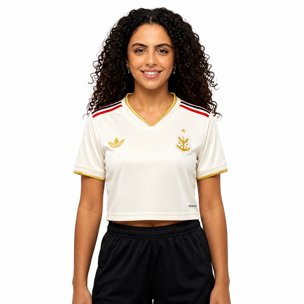 Cropped Flamengo Third 25/26 - Branca