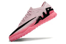 Chuteira Society Nike Air Zoom Mercurial Vapor 15 TF Rosa e Preto "Mad Brilliance Pack" - Futx Brasil