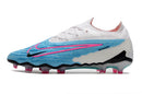 Chuteira Campo Nike Phantom GX Elite FG Azul e Branca "Blast Pack" - Futx Brasil