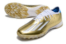 Chuteira Society Adidas X SpeedPortal Messi.1 TF Dourada "Leyenda" - Futx Brasil