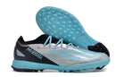 Chuteira Society Adidas X Crazyfast Messi.1 TF Prata e Azul "Infinito" My Store