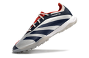 Chuteira Society Adidas Predator Elite TF Prata e Azul "Roteiro Pack" - Futx Brasil