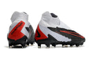 Chuteira Campo Nike Phantom GX DF Elite FG Branca, Preta e Vermelha - Futx Brasil