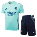 Conjunto Real Madrid Treino 24/25 - Azul Turquesa - Futx Brasil