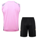Conjunto Real Madrid Treino Regata 24/25 - Rosa Dragão - Futx Brasil