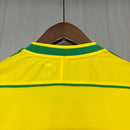 Camisa Brasil Home 1998 Retrô - Amarela - Futx Brasil