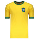 Camisa Brasil Home 1970 Retrô - Amarela - Futx Brasil