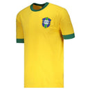 Camisa Brasil Home 1970 Retrô - Amarela - Futx Brasil