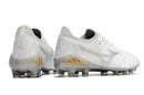 Chuteira Campo Mizuno Morelia Neo 3 FG Branca e Prata "Beta Shining" - Futx Brasil