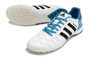 Chuteira Society Adidas AdiPure 11 Pro TF Branca e Azul "Toni Kroos" - Futx Brasil