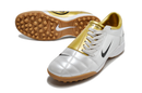 Chuteira Society Nike Total 90 TF Branca e Dourada - Futx Brasil