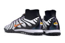 Chuteira Society Nike Air Zoom Mercurial Superfly 9 Elite TF Branca, Roxa e Preta - Futx Brasil