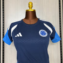 Camisa Cruzeiro de Treino 26/27 - Feminina Baby Look Azul Escuro My Store