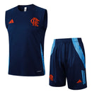 Conjunto Flamengo Comissão Técnica Regata 25/26 - Azul Escuro - Futx Brasil