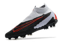 Chuteira Campo Nike Phantom GX DF Elite FG Branca, Preta e Vermelha - Futx Brasil