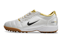 Chuteira Society Nike Total 90 TF Branca e Dourada - Futx Brasil