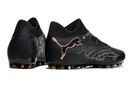 Chuteira Society Puma Future 7 MG Preta e Bronze "Eclipse Pack" - Futx Brasil