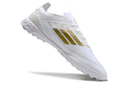 Chuteira Society Adidas F50 TF Branca e Dourado "Day Spark Pack" - Futx Brasil