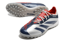 Chuteira Society Adidas Predator Elite TF Prata e Azul "Roteiro Pack" - Futx Brasil