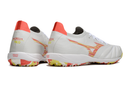 Chuteira Society Mizuno Morelia Neo Sala TF Branca, Vermelha e Amarela My Store