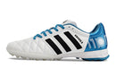 Chuteira Society Adidas AdiPure 11 Pro TF Branca e Azul "Toni Kroos" - Futx Brasil