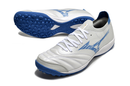Chuteira Society Mizuno Morelia Neo Sala TF Branca e Azul "Mugen Pack" My Store