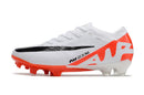 Chuteira Campo Nike Air Zoom Mercurial Vapor 15 Elite FG Branca e Vermelha "Ready Pack" - Futx Brasil