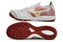 Chuteira Society Mizuno Morelia Neo Sala TF Branca e Vermelha "Charge Pack" My Store