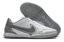 Chuteira Futsal Nike Tiempo Legend 9 Elite Branca e Cinza "Focus" - Futx Brasil